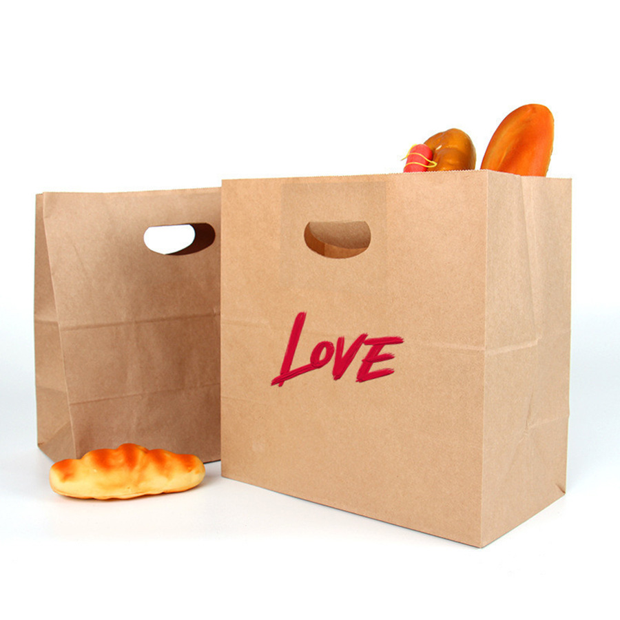 Paper Bag With Die Cut Handle