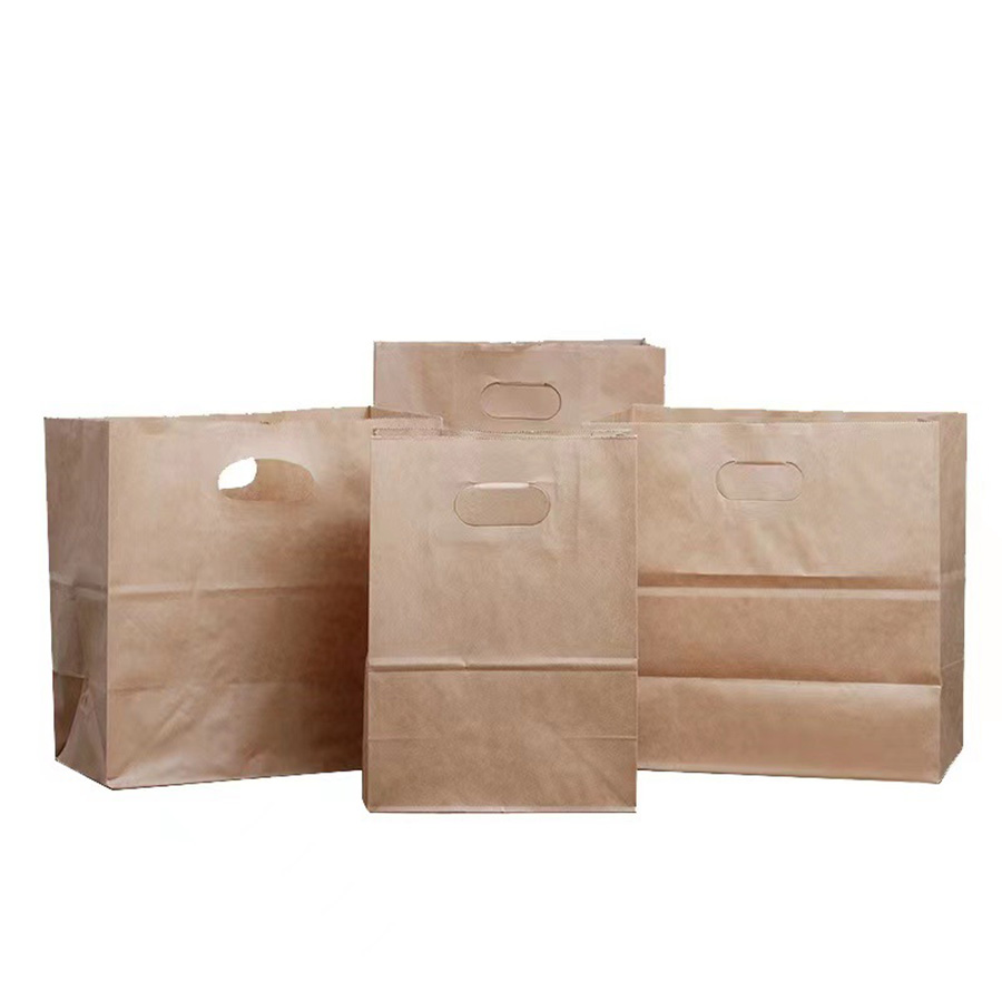 Paper Bag With Die Cut Handle