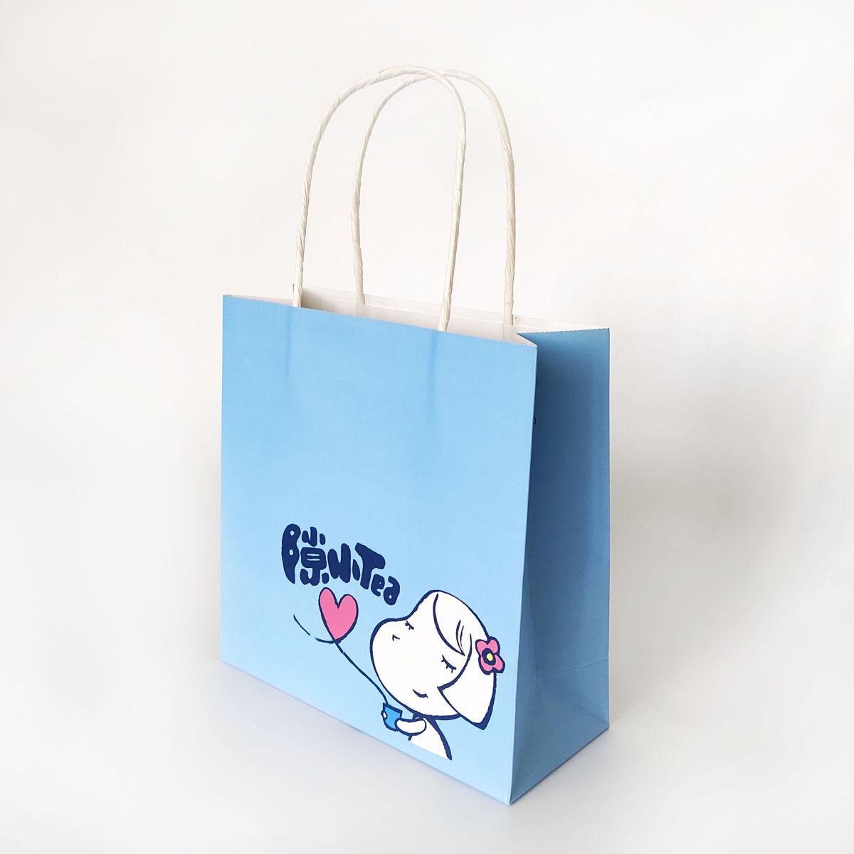 Cartoon Design Cute Paper Shopping Bag for Tea