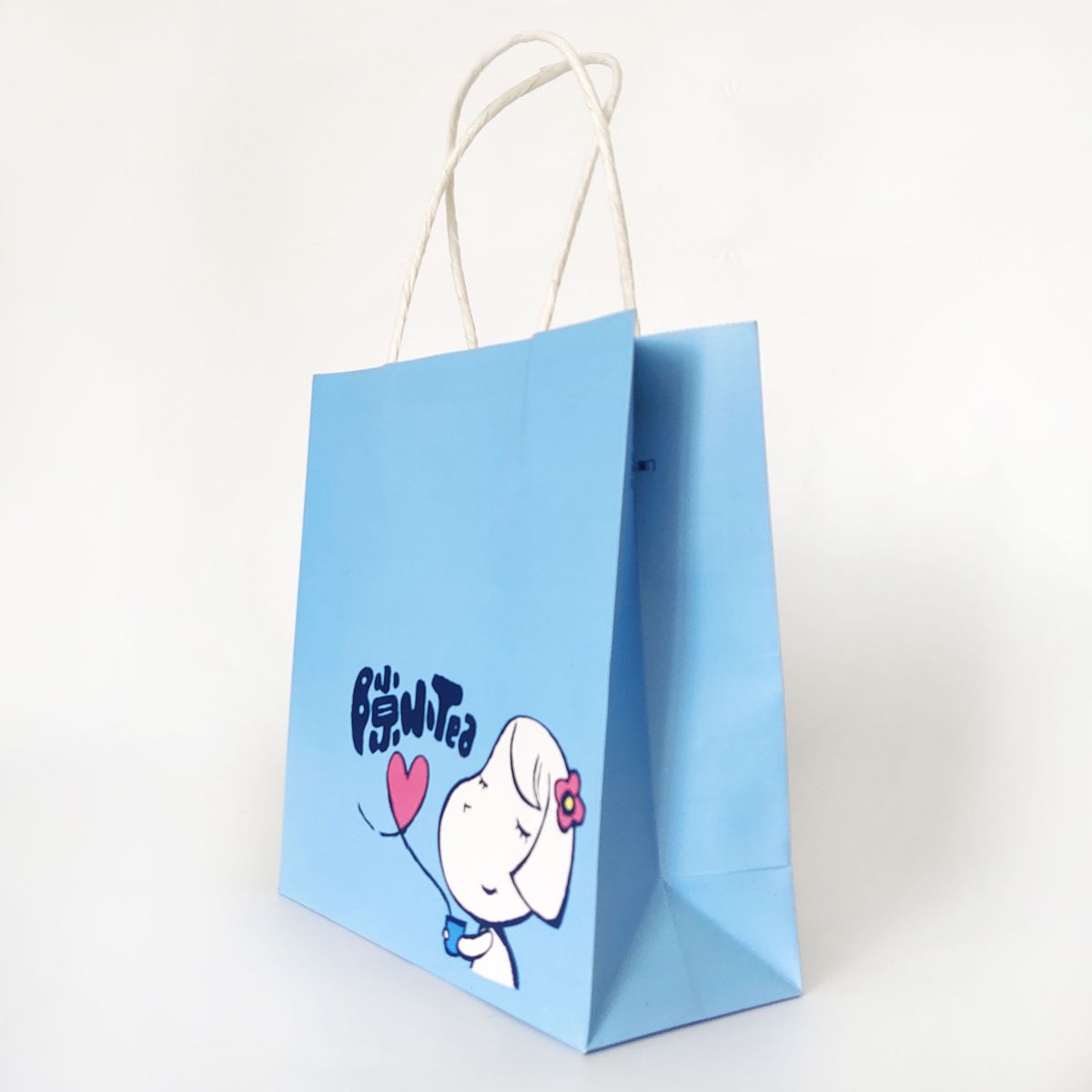 Cartoon Design Cute Paper Shopping Bag for Tea