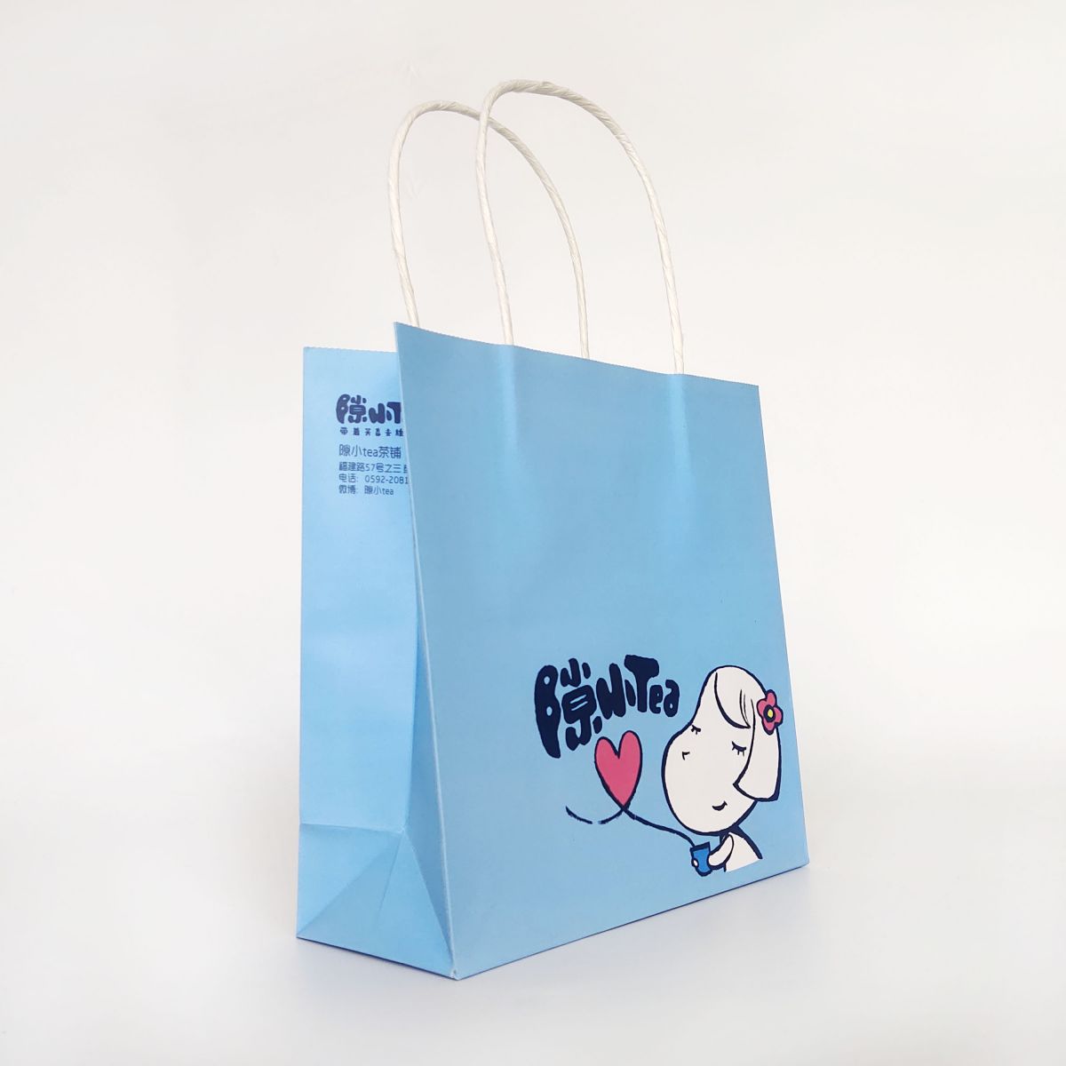 Cartoon Design Cute Paper Shopping Bag for Tea