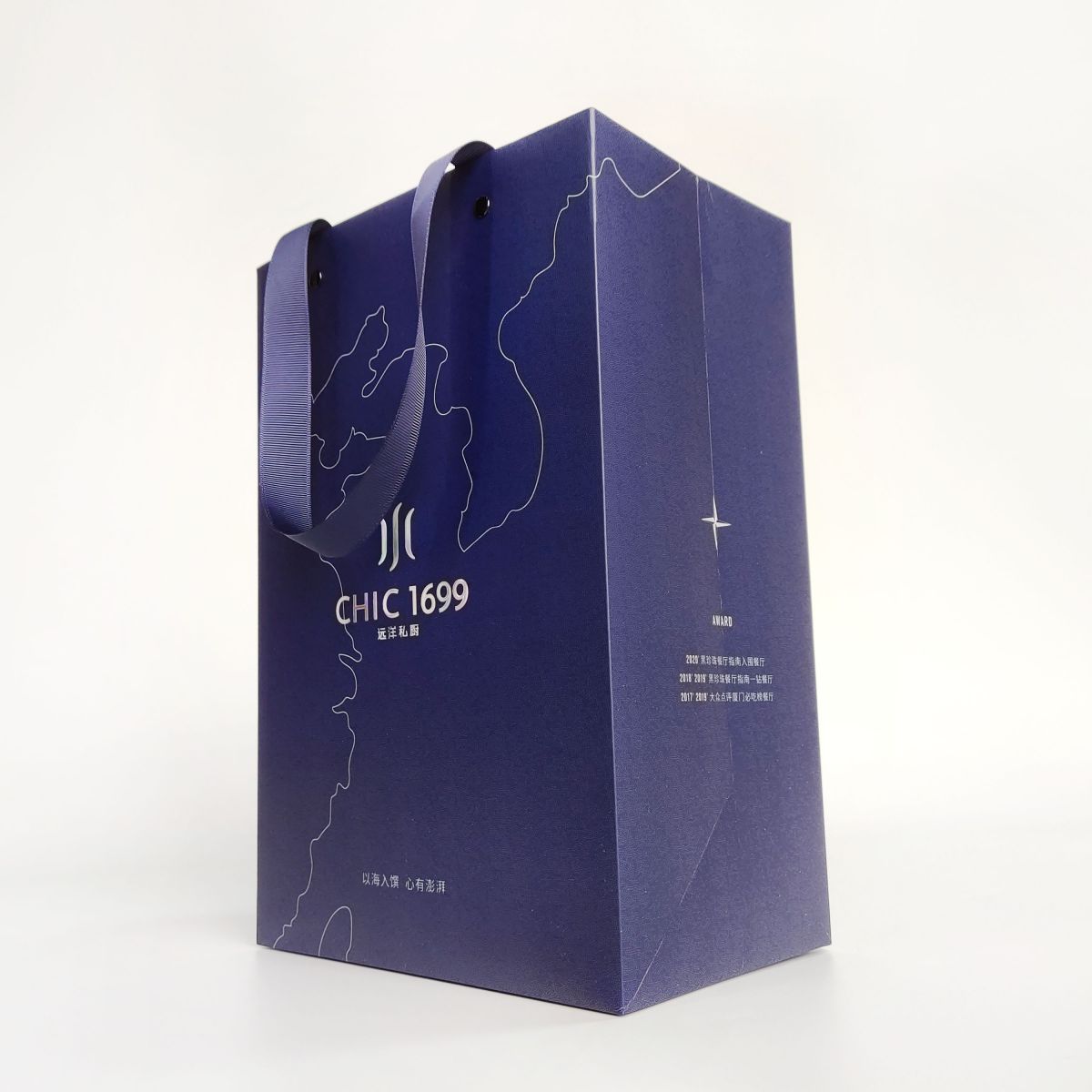 Medium Blue Paper Gift Bags