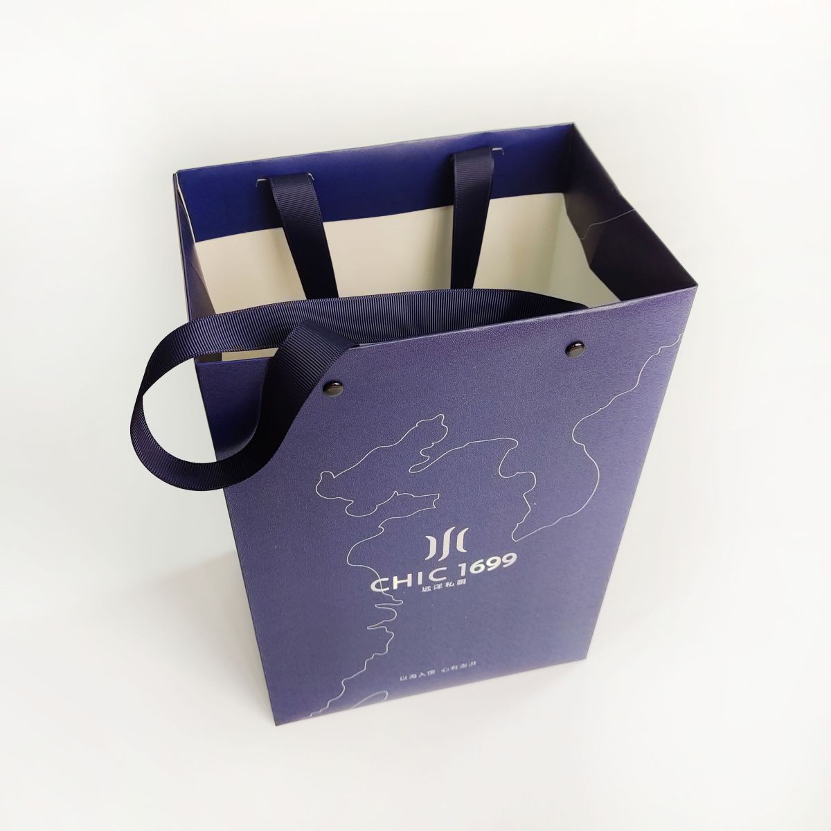 Medium Blue Paper Gift Bags