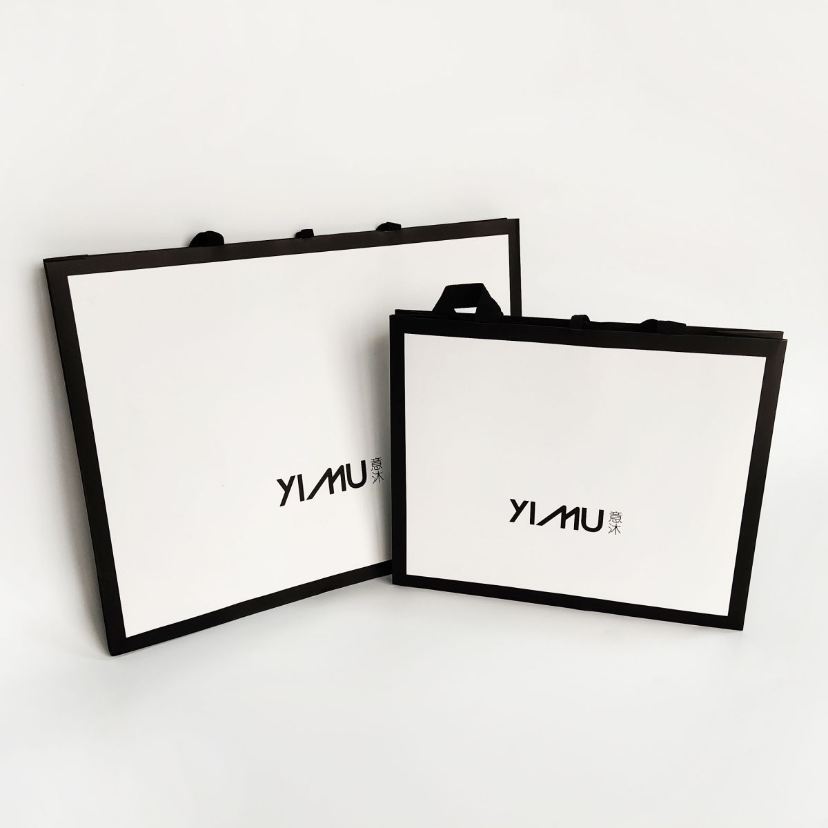 Printed Ribbon Handle Paper Gift Bags