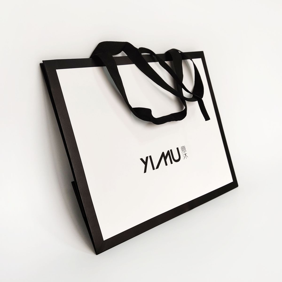 Printed Ribbon Handle Paper Gift Bags