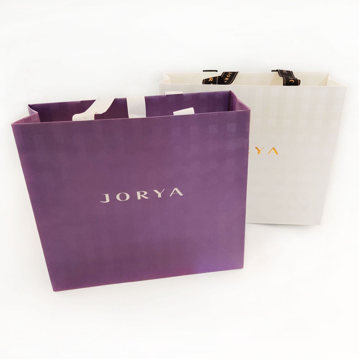Satin Ribbon Band Handle Stylish Paper Bag