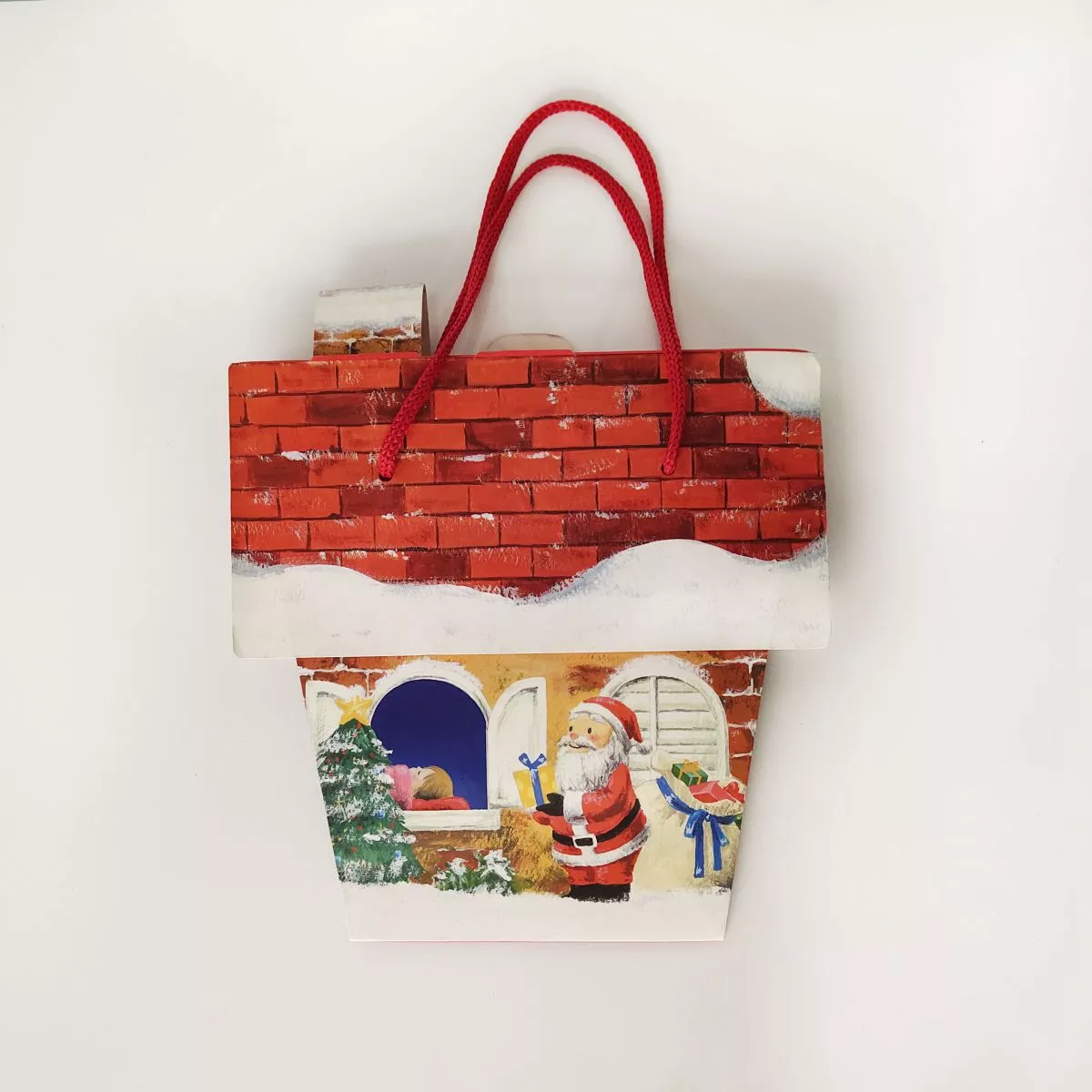 christmas paper carrier bags