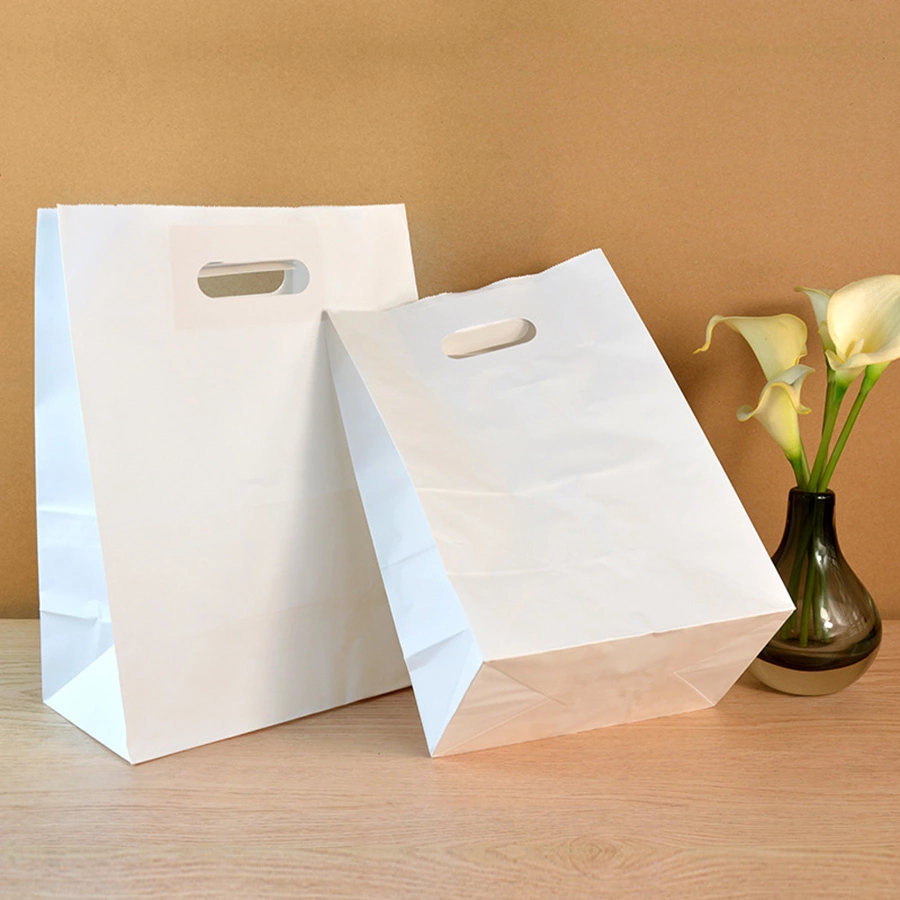 die cut handle kraft paper bag