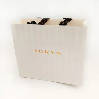 Custom Paper Bag with Silk Ribbon Handle