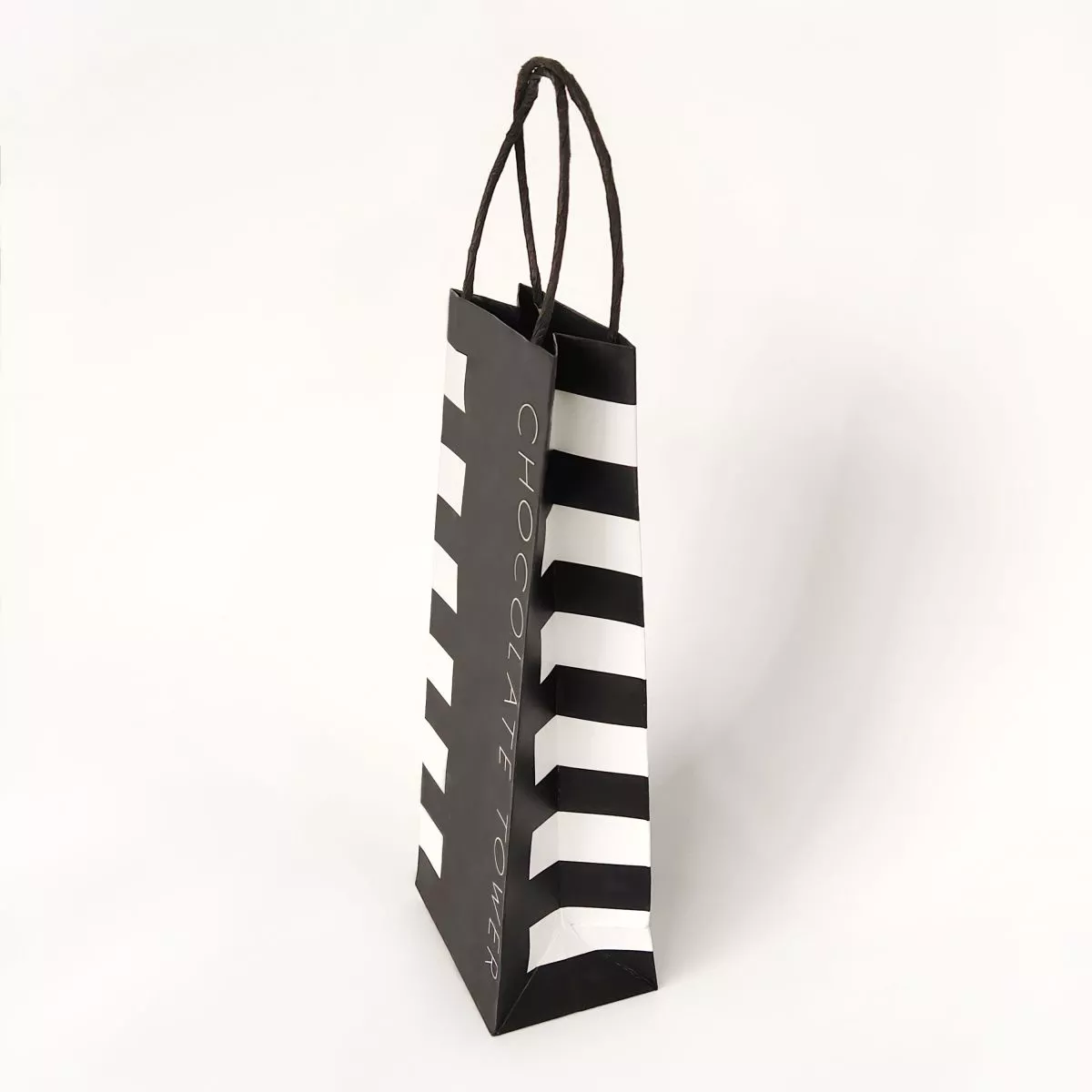 Chocolate Shopping Bag with Paper Cords