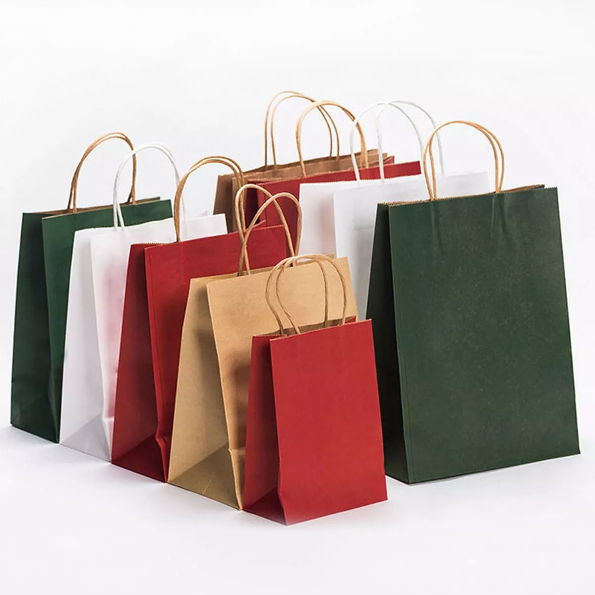GB102 Brown Kraft Paper Shopping Bags