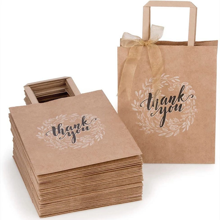 thank you paper bags with handles