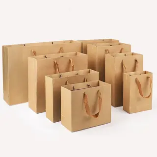Brown Kraft Paper Shopping Bags