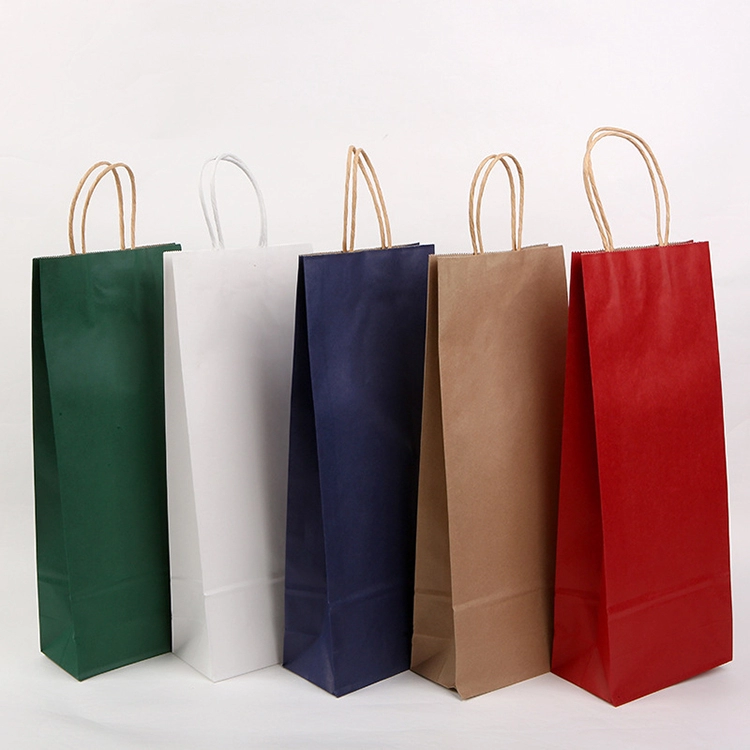 full color printed twisted handle paper bag