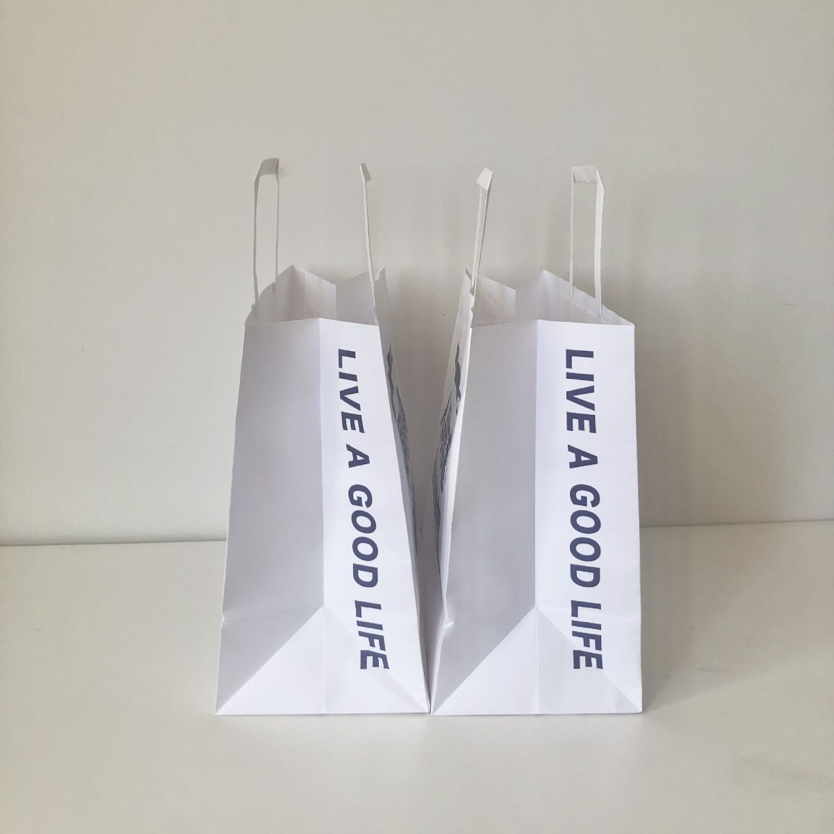 flat handle paper bag
