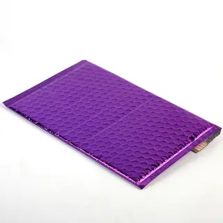 Metallic Purple Bubble Padded Mailers