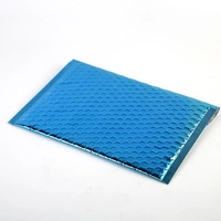 Blue Metallic Bubble Padded Mailer Envelopes with Self Adhesive Closure
