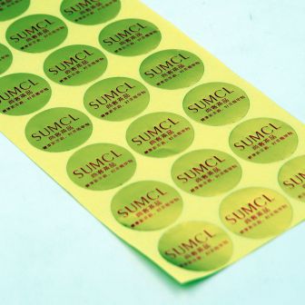 Custom Kiss Cut Golden Foil Stickers