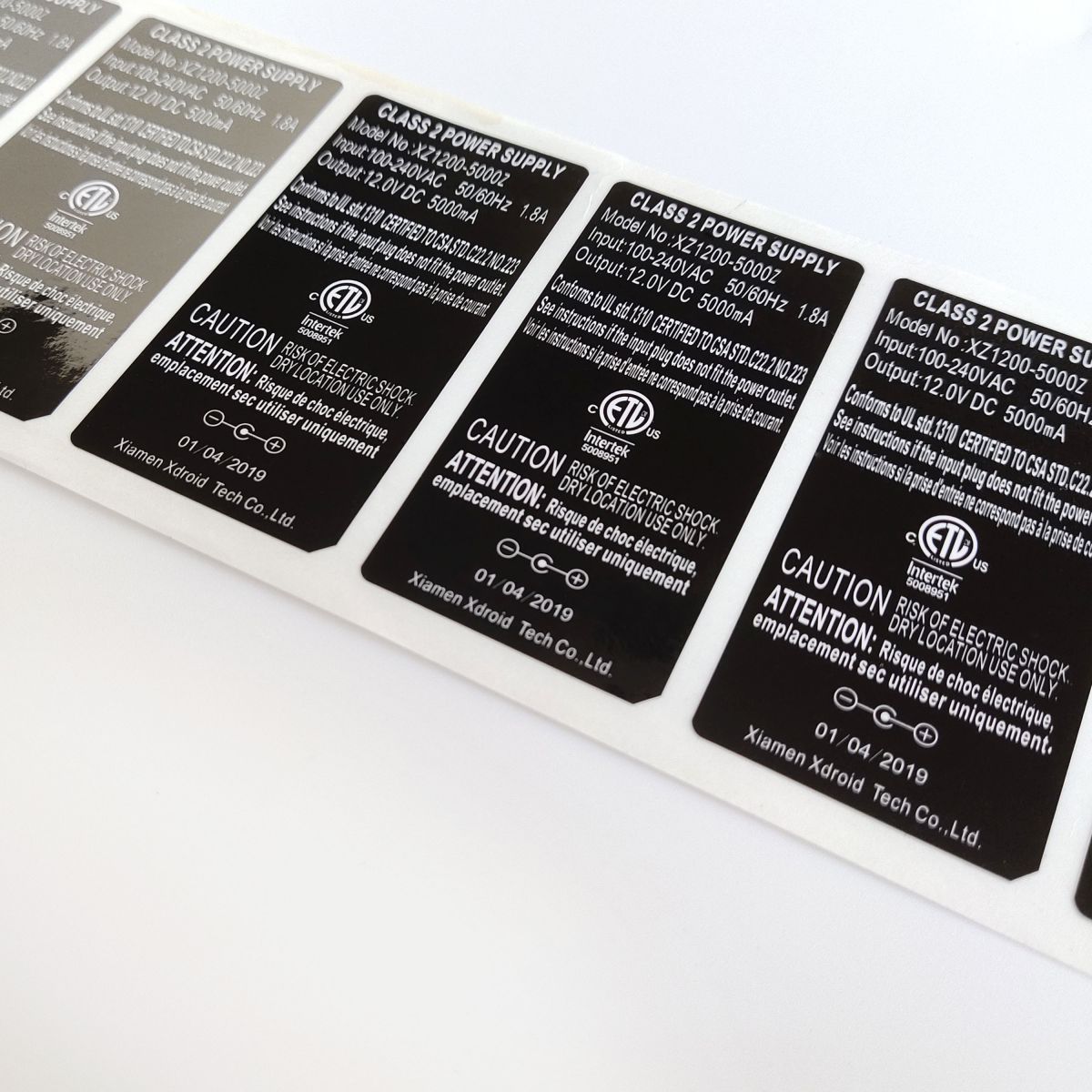 Warning Labels for Electrical Products