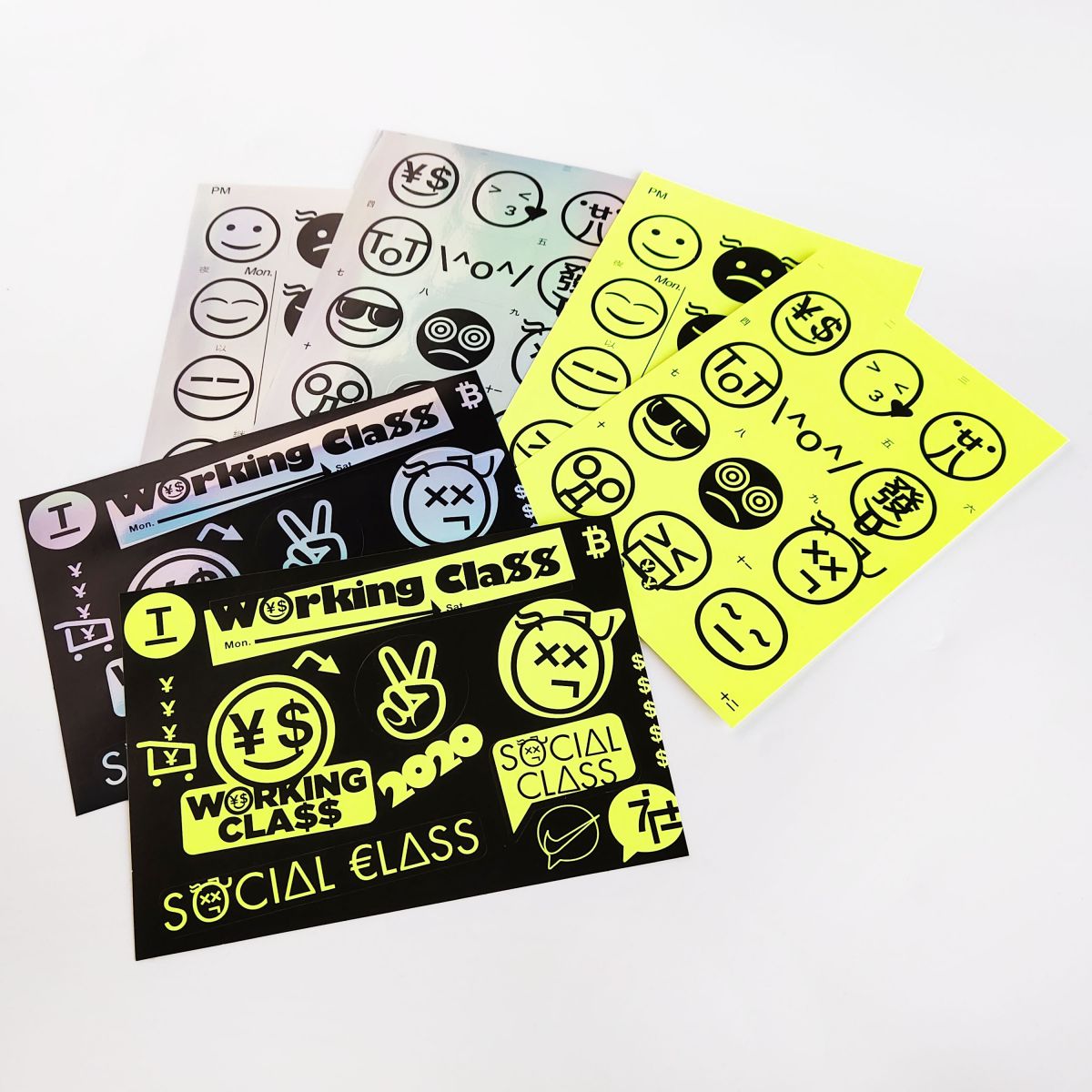 Die Cut Stickers and Cartoon Graffiti Pattern Sticker