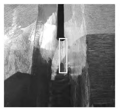 Location of cracks at the root of the tack weld