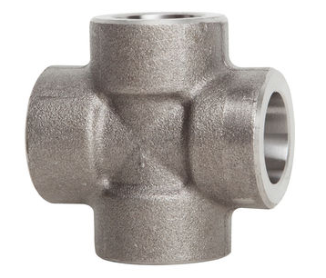 ASME B16.11 Pipe Cross, Class 3000 LB, 1-1/2 Inch, SW