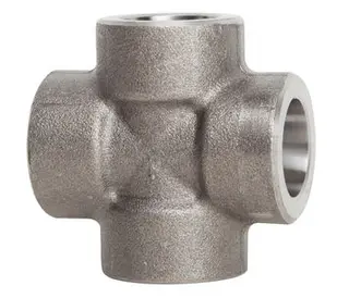 ASME B16.11 Pipe Cross, Class 3000 LB, 1-1/2 Inch, SW