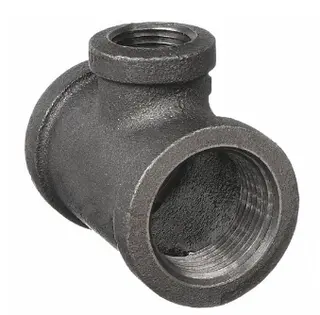 ASME B16.3 Reducing Tee, 1 x 1 x 3/4 Inch, 150 LB, ASTM A47