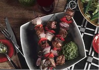 Grilled Kebabs With Mint and Garlic