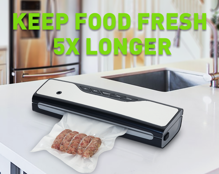 130W Space-saving Food Vacuum Sealer, 30cm Seal Length