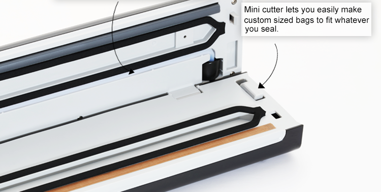 130W Space-saving Food Vacuum Sealer, 30cm Seal Length