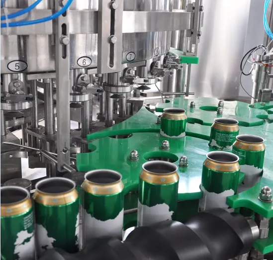 Aluminum Canned Beer Counting Filling Sealing Machine