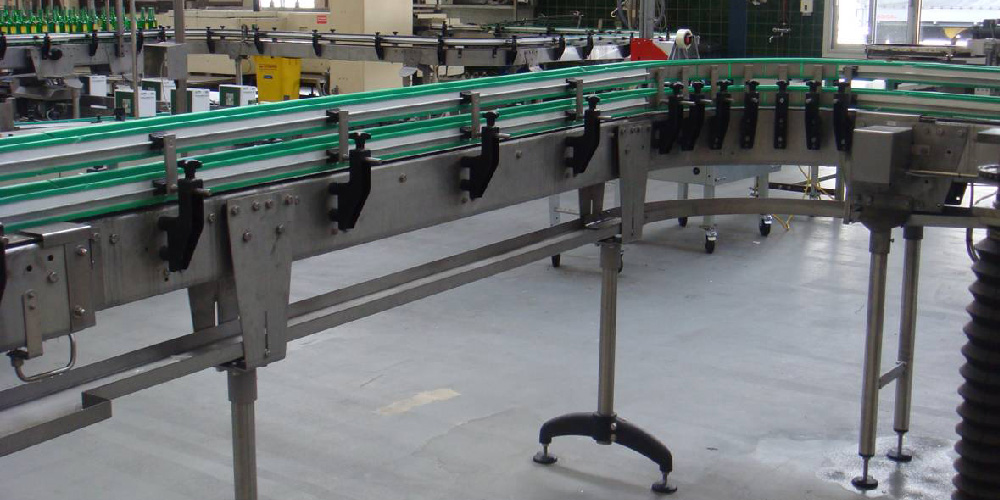 Stainless Steel Bottle Conveyor System, CE, SGS, ISO 9001 - Topper