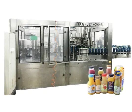 Automatic Monoblock Juice Bottle Filling Machine