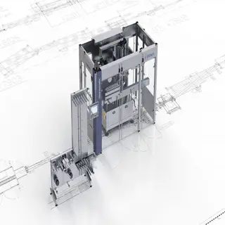 One Labelling Station Rotary Labeling Machine