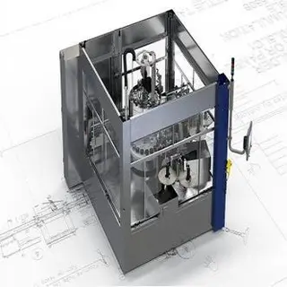 Rotary Labeling Machine, Reel-fed Labels