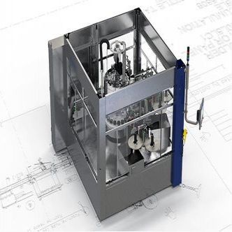 Rotary Labeling Machine, Reel-fed Labels