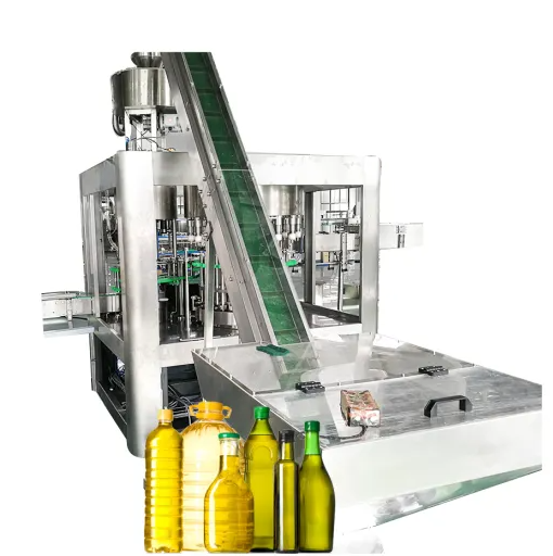 3-in-1 Monoblock Rotary Oil Filling Machine, 1000-10000 BPH