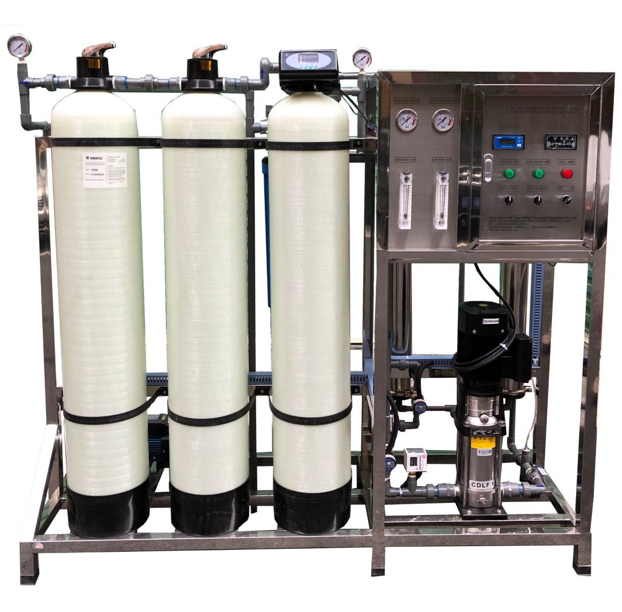 RO Drinking Water Treatment System with Touch Screen PLC
