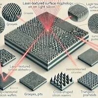 Impact of Laser-Textured Surface Morphology on Light Absorption in Polycrystalline Silicon Wafers