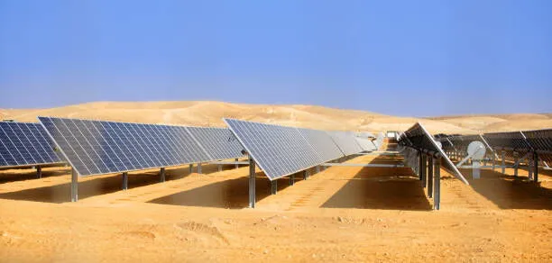 photovoltaic cells in desert areas