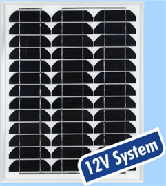 Monocrystalline Silicon Solar Cells, 20W, 540 X 425 X 28mm