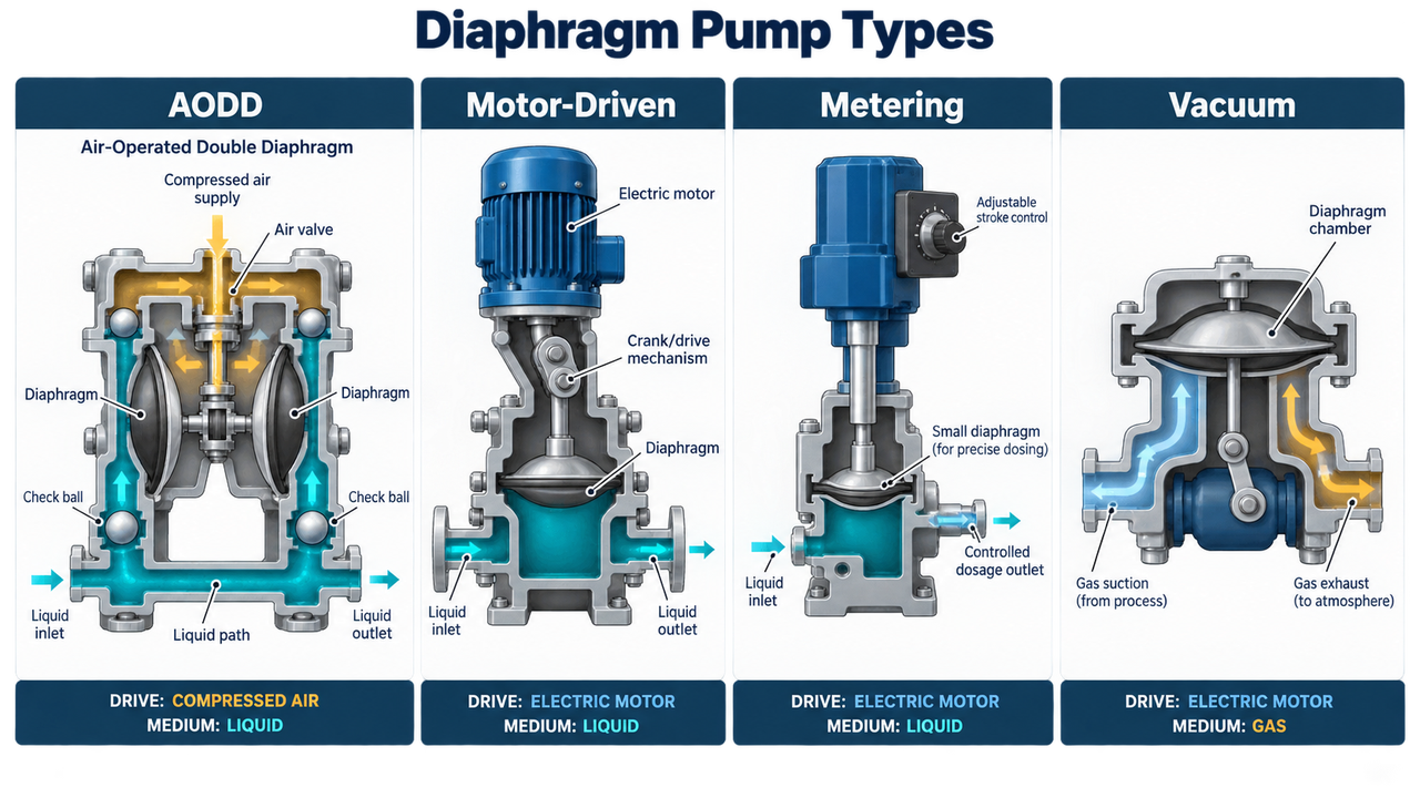 Types of Diaphragm Pump