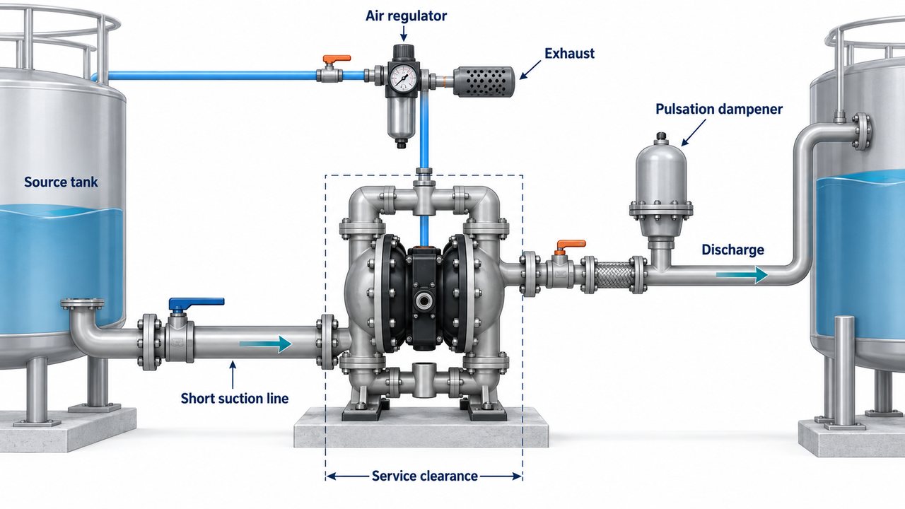 Diaphragm Pump Installation Diaphragm Pump Installation