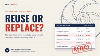 Centrifugal Pump Maintenance: Wear Limits & Clearances