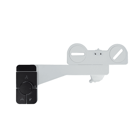 Slim mechanical bidet attachment