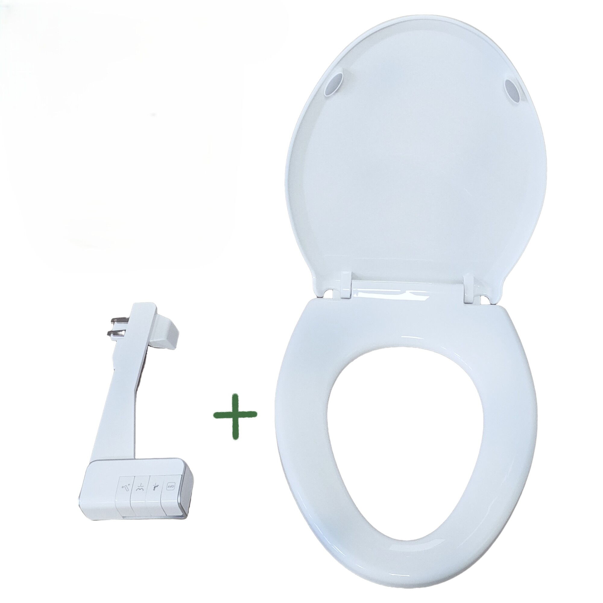 Two-In-One NEW Bidet Combination With O Shape Toilet Seat Non Electric PP+ABS Material ABS+PP Toilet Seat