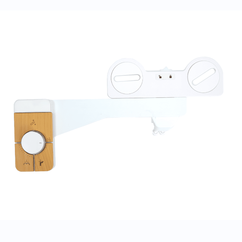 Bidet toilet attachment with adjustable water pressure
