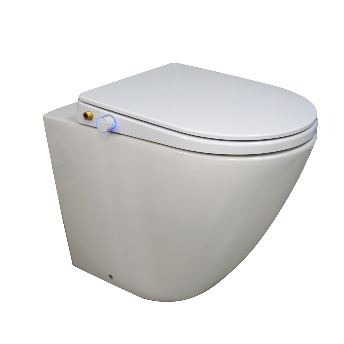 Bidet toilet seat attachment heated