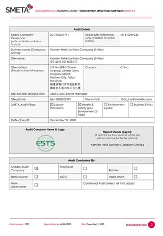 SMETA Audit